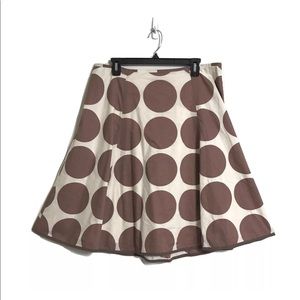 Boden - Women's 16 - Polka Dot Knee Length Skirt